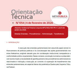 Imagem da notícia ORIENTAÇÃO TÉCNICA Nº 54 - 04 de fevereiro de 2026